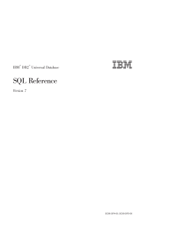 SQL Reference