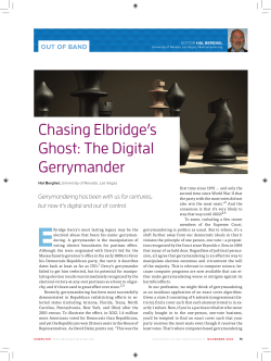 Chasing Elbridge`s Ghost: The Digital Gerrymander