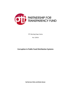 Corruption in Food Distribution Systems