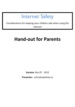 Internet Safety for Parents