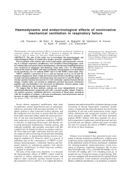 Haemodynamic and endocrinological effects of noninvasive