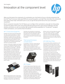 Innovation at the component level
