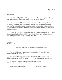 May 4, 2017 Dear Family, On Friday, May 26 our fifth grade classes