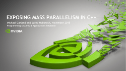 exposing mass parallelism in c++