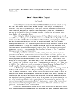 Don`t Mess With Tanya - English 102