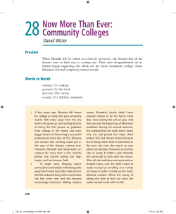 Now More Than Ever: Community Colleges