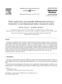 Pulse replications and spatially differentiated structure formation in