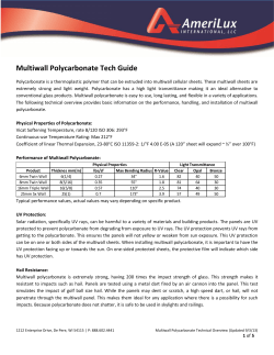 Multiwall Polycarbonate Tech Guide