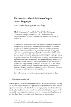 Formats for other-initiation of repair across languages