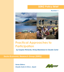 Practical Approaches to Participation