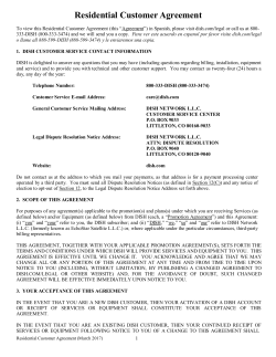 Commercial Customer Agreement