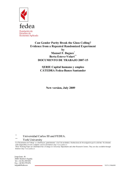 Can Gender Parity Break the Glass Ceiling? Evidence from a