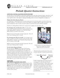 Prelude Quartet Instructions