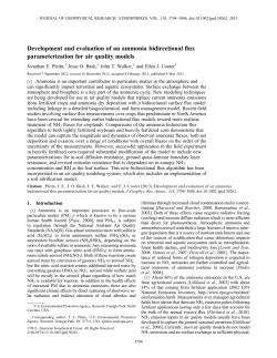 Development and evaluation of an ammonia bidirectional flux