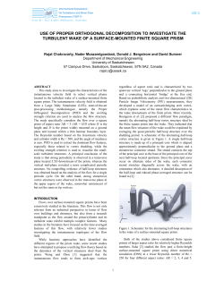use of proper orthogonal decomposition to