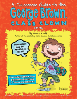 George Brown, Class Clown discussion guide