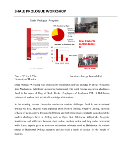 shale prologue workshop