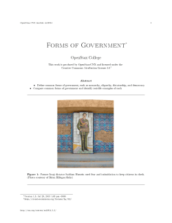Forms of Government