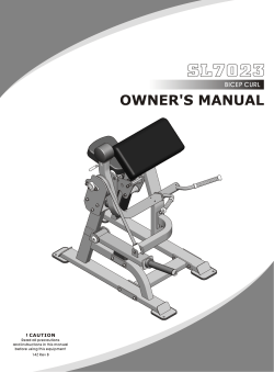 SL7023 Bicep Curl Manual