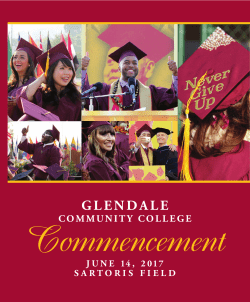 GCC Graduation Program 2016 - Glendale Community College