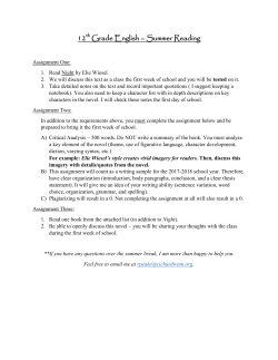 English IV - Richard Winn Academy