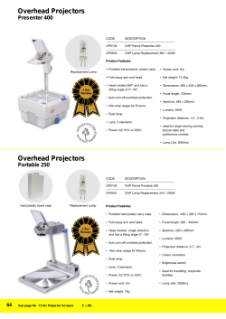 Overhead Projector