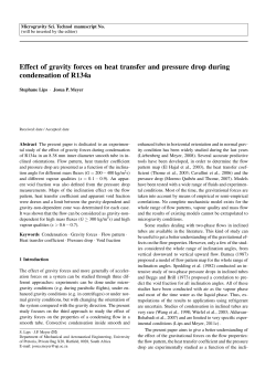 Effect of gravity forces on heat transfer and pressure