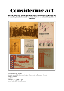 Considering art - Utrecht University Repository