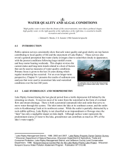 4- water quality and algal conditions