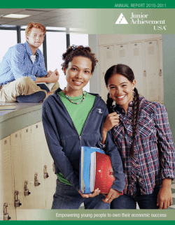 Annual Report 2010-2011 - Junior Achievement USA