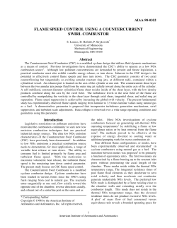 flame speed control using a countercurrent swirl