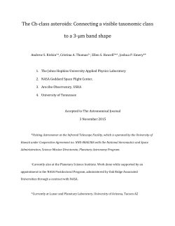 The Ch-‐class asteroids: Connecting a visible taxonomic class to a 3