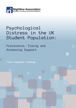 Psychological Distress in the UK Student Population