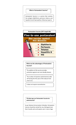 Pentavalent Vaccine - vbch