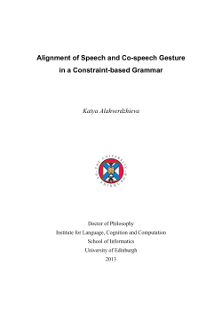 Alignment of Speech and Co-speech Gesture in a Constraint