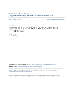federal land reclamation in the dust bowl