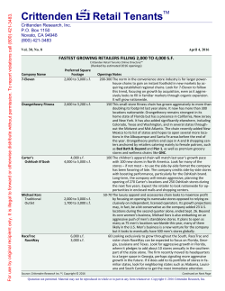 Crittenden Retail Tenants