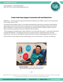 Firefly Credit Union Supports Community with April Blood Drive