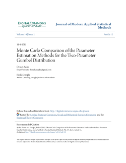 Monte Carlo Comparison of the Parameter Estimation Methods for