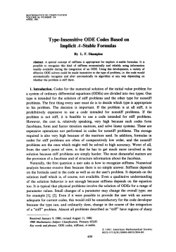 Implicit A -Stable Formulas - American Mathematical Society