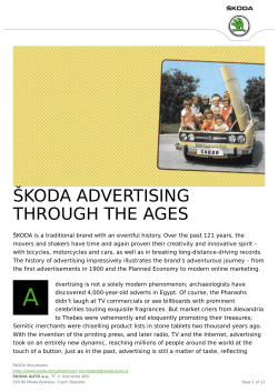 &scaron;koda advertising through the ages