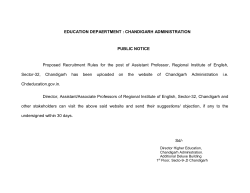 Proposed Recruitment Rules for the post of Assistant Professor