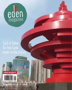 East of Eden: Sir Tim Smit looks to the future