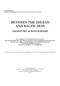 between the aegean and baltic seas