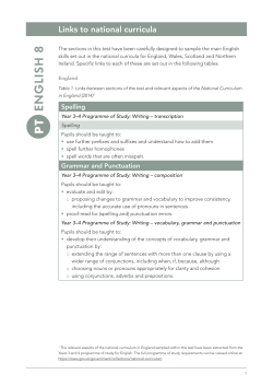 Links to national curricula