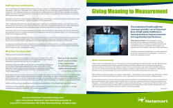 Giving Meaning to Measurement