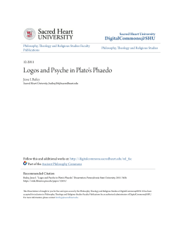 Logos and Psyche in Plato`s Phaedo