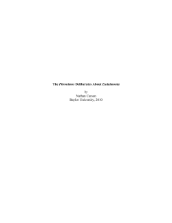 Aristotle on Deliberation - Blogs @ Baylor University
