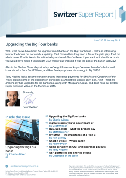 Upgrading the Big Four banks