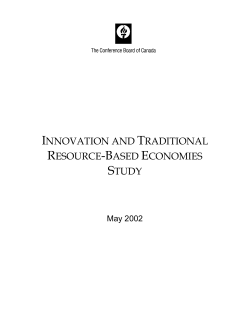 Innovation and Traditional Resource
